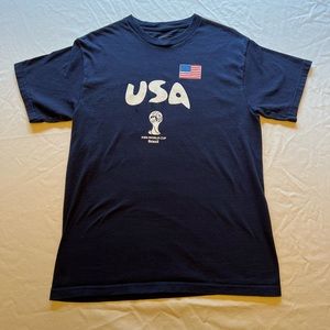 USMNT Soccer T-Shirt World Cup - Navy